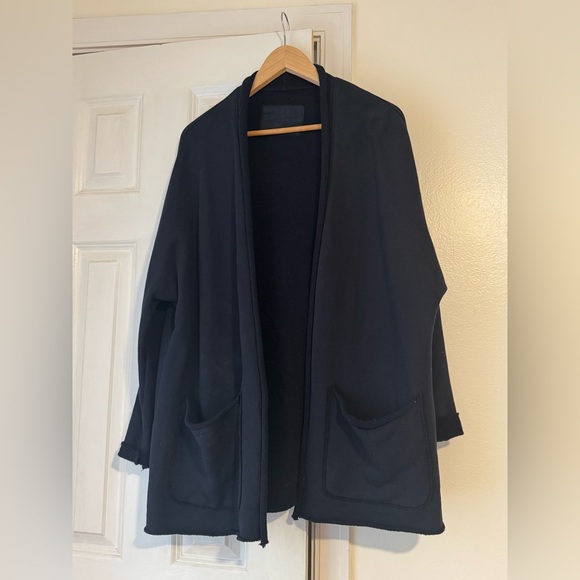 Frank & Eileen Barbara Beach Cardigan Triple Fleece British Royal Navy size M - Picture 8 of 12